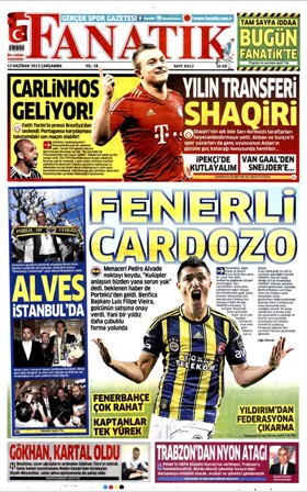 Spor gazetelerinin manşetleri 2