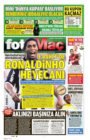 Spor gazetelerinin manşetleri 4