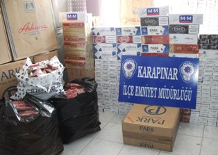28 bin paket kaçak sigara ele geçirildi