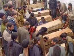 Ölen teröristler böyle gömülüyor