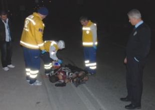 Otomobilin altında kaldı!