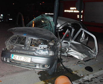 Trafik lambası faciayı önledi