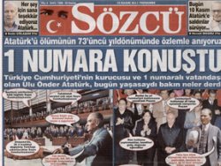 Sözcü 10 Kasım'da Atatürk'ü konuşturdu