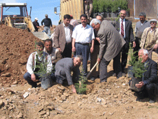 Hatıra ormanı kurdular