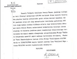Atatürk imzalı Dersim belgesi