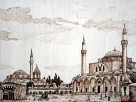 Yakma ve dağlama ile tarihi resmetti