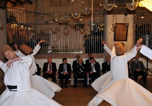 Mahmut Abbas, sema töreni izledi