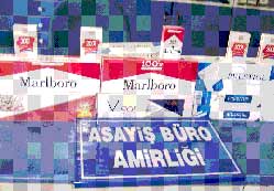 154 paket kaçak sigara ele geçirildi