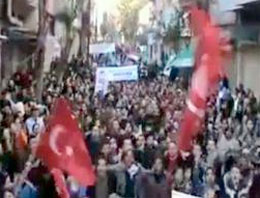 Humus'ta Büyük Erdoğan sloganları