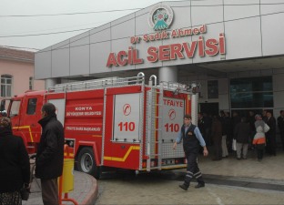 Hastanede korkutan yangın