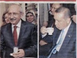Kılıçdaroğlu rakı Erdoğan salep içti