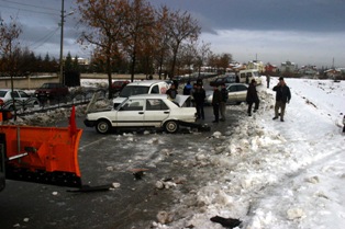 Konya'da zincirleme kaza