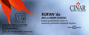 Kur'an'da aile ve kadın konuşulacak