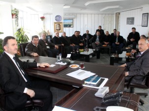 Yeni yönetim Taşcı'yı ziyaret etti