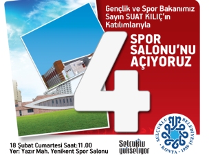 Bakan Kılıç Selçuklu'da 4 spor salonu açacak