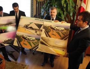 Bakan Kılıç'a yeni stadı tanıttı