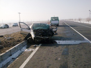 Konya'da trafik kazası: 1 ölü