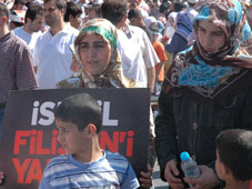 Onbinler Filistin için toplandı