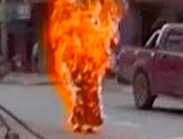 4 çocuk annesi kendini yaktı