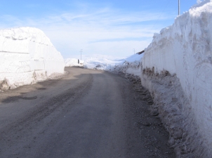 Çeltik-Yunak karayolu kar temizleme çalışmaları