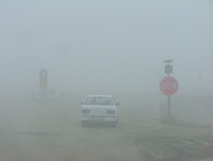 Kulu'da yoğun sis etkili oldu