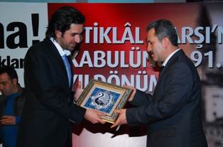 İstiklal Marşı etkinliklerine Serdar Tuncer konuk oldu