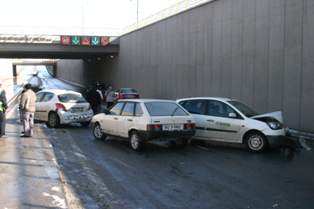 Konya'da zincirleme trafik kazaları