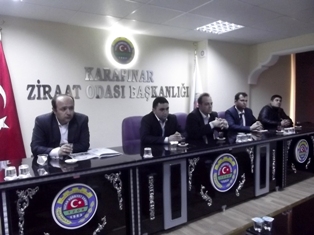 Karapınar'da çiftçilere eğitim toplantısı yapıldı