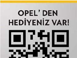 QR kod ile Opel müşterilerine özel fırsatlar