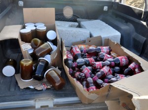 Seydişehir'de bozuk ve bandrolsüz gıdalar imha edildi