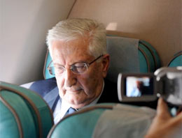 Çevik'in Bir'in uçaktaki olaylı görüntüsü