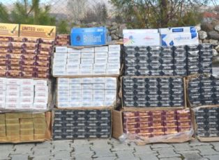 25 bin paket kaçak sigara ele geçirildi