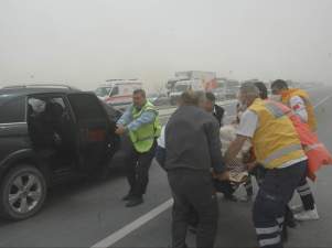 Konya’da kum fırtınası: 1 ölü