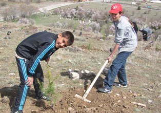 2 bin fidan toprakla buluştu