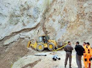 Akşehir'de toprak kayması: 1 ölü