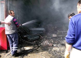 Kulu’da korkutan yangın