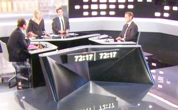 Sarkozy ve Hollande TV’de birbirine girdi