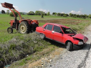 Konya'da trafik kazası: 2 yaralı