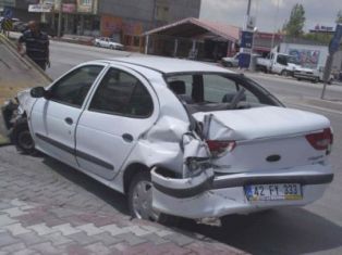 Kulu'da trafik kazası: 1 yaralı