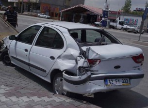 Kulu'da trafik kazası: 1 yaralı