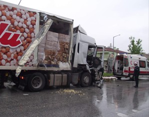 Kulu'da trafik kazası:1 yaralı