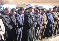 Şehit askere hazin tören