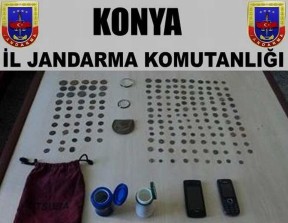 177 adet sikke ile yakalandılar