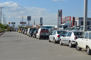 TÜVTURK’te araçlar konvoy oluşturdu!