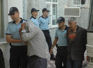 Şüpheliler Adliye'ye getirildi