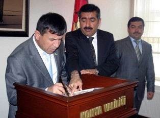 Tacikistan heyetini ağırladı