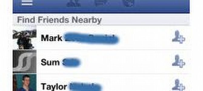 Facebook'a "yakındakileri bul" özelliği