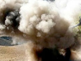 Askeri araca mayınlı saldırı!