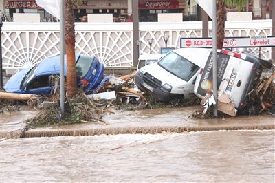 Samsun yine sele teslim