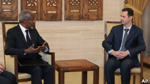 Annan, Şam'da Esad'la görüşecek